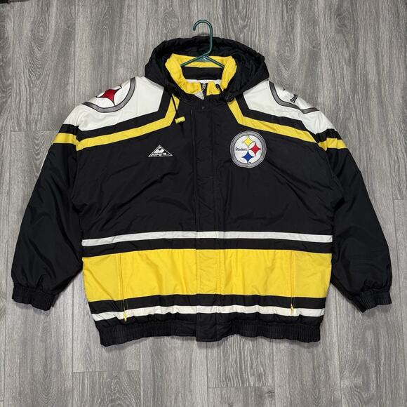 Apex One Other - VTG NFL Pro Line Apex One 90s Pittsburgh Steelers Mens XL Puffer Jacket w/ Hood